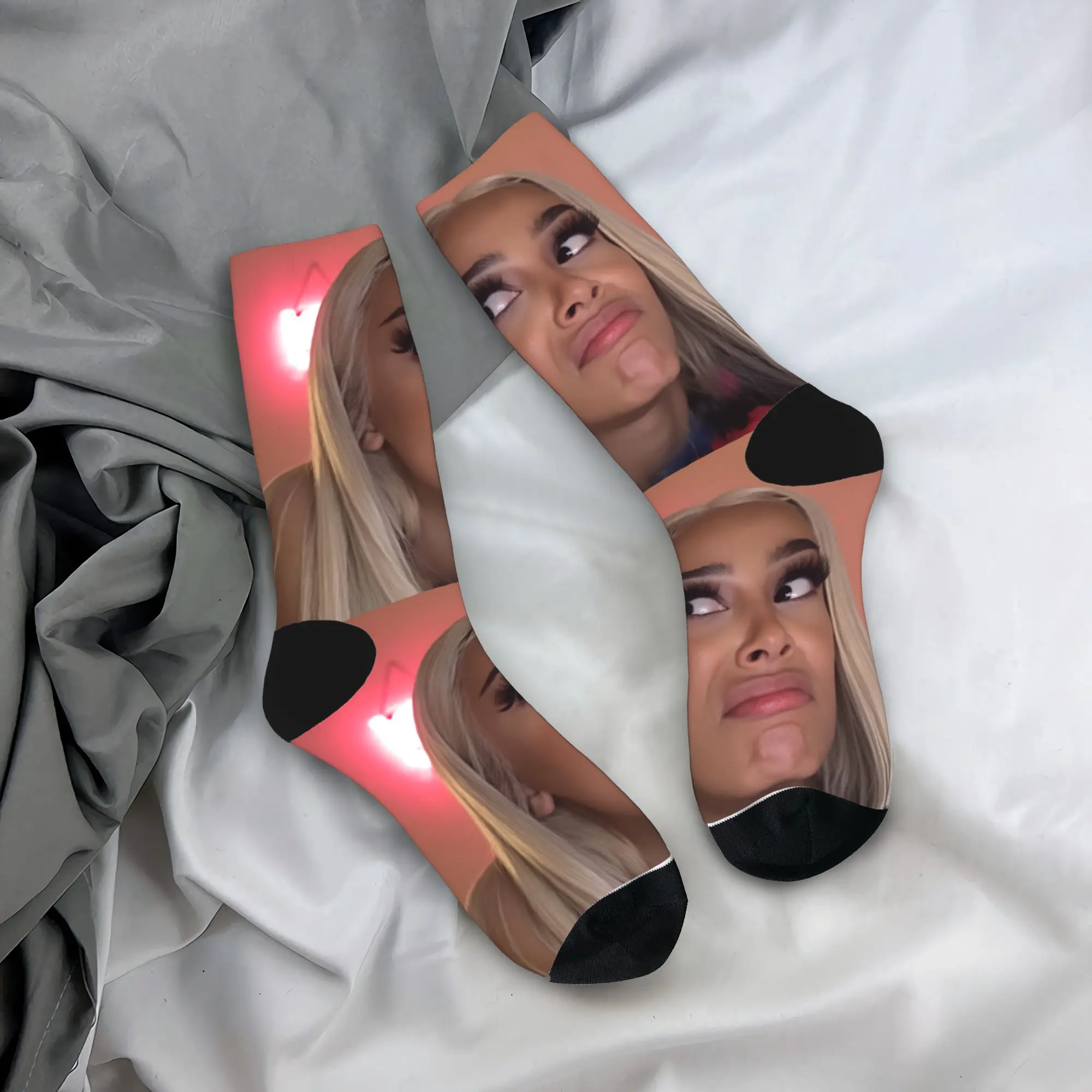 

Женские и мужские носки, забавные чулки D-doja с котом, зимние современные удобные носки, дизайнерские нескользящие велосипедные носки