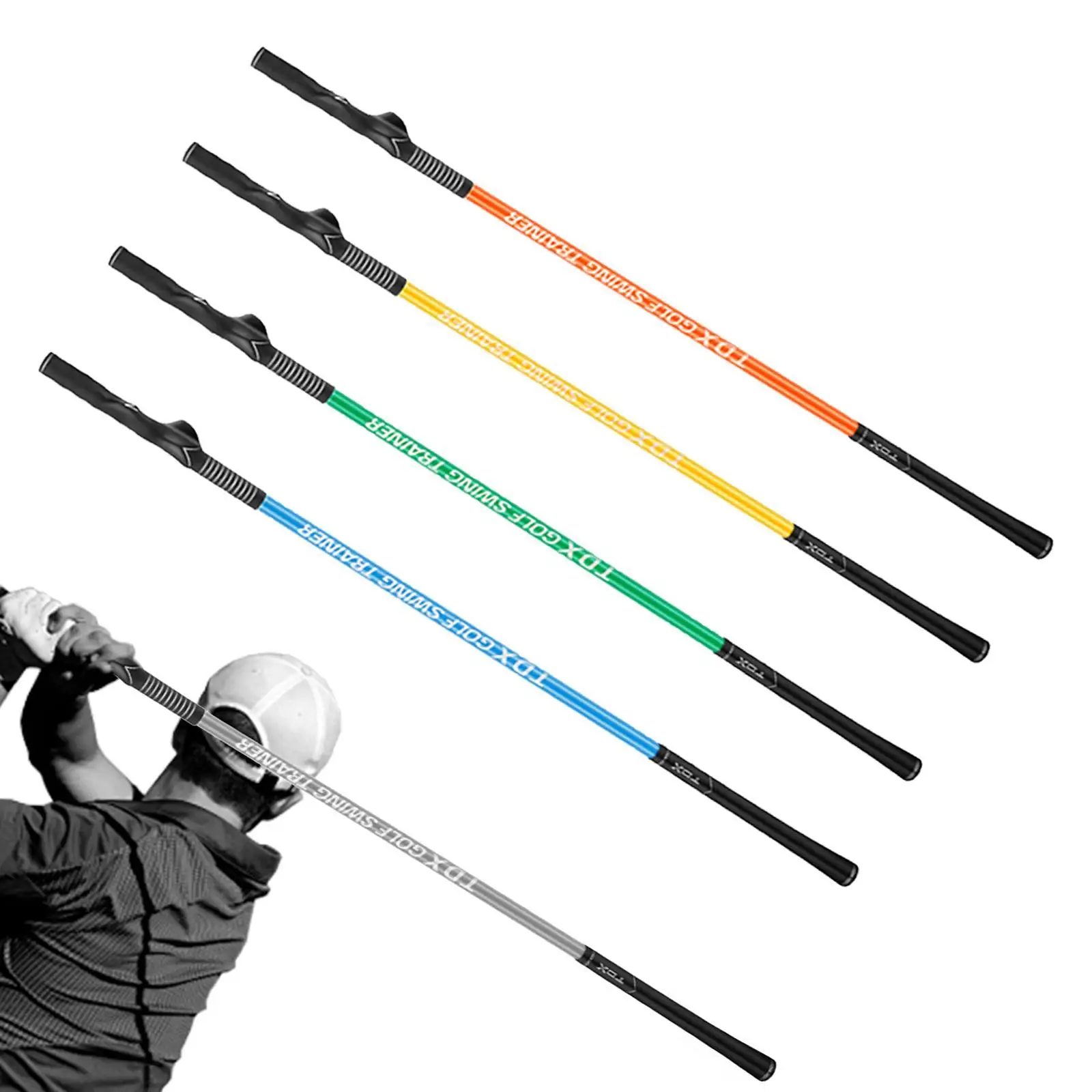 

Профессиональная тренировочная палка для гольфа: коррекция осанки, тренажер для свинга, противоскользящая, портативная, для разминки, развития баланса, скорости и ритма