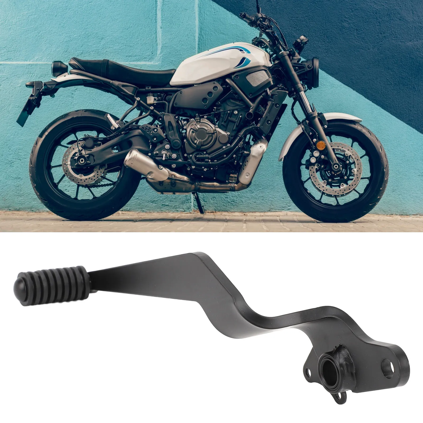 

Motorcycle Foot Brake Lever High Tensile Strength Carbon Steel Brake Pedals Lever for MT07 FZ‑07 XSR700 2021 to 2024