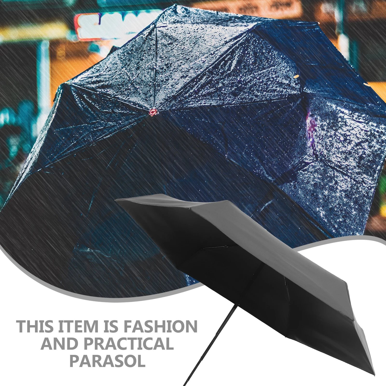 

Parasol Rain Sun Umbrella Small Windproof Umbrellas for Women Fold Travel Outdoor Folding Foldable Shade
