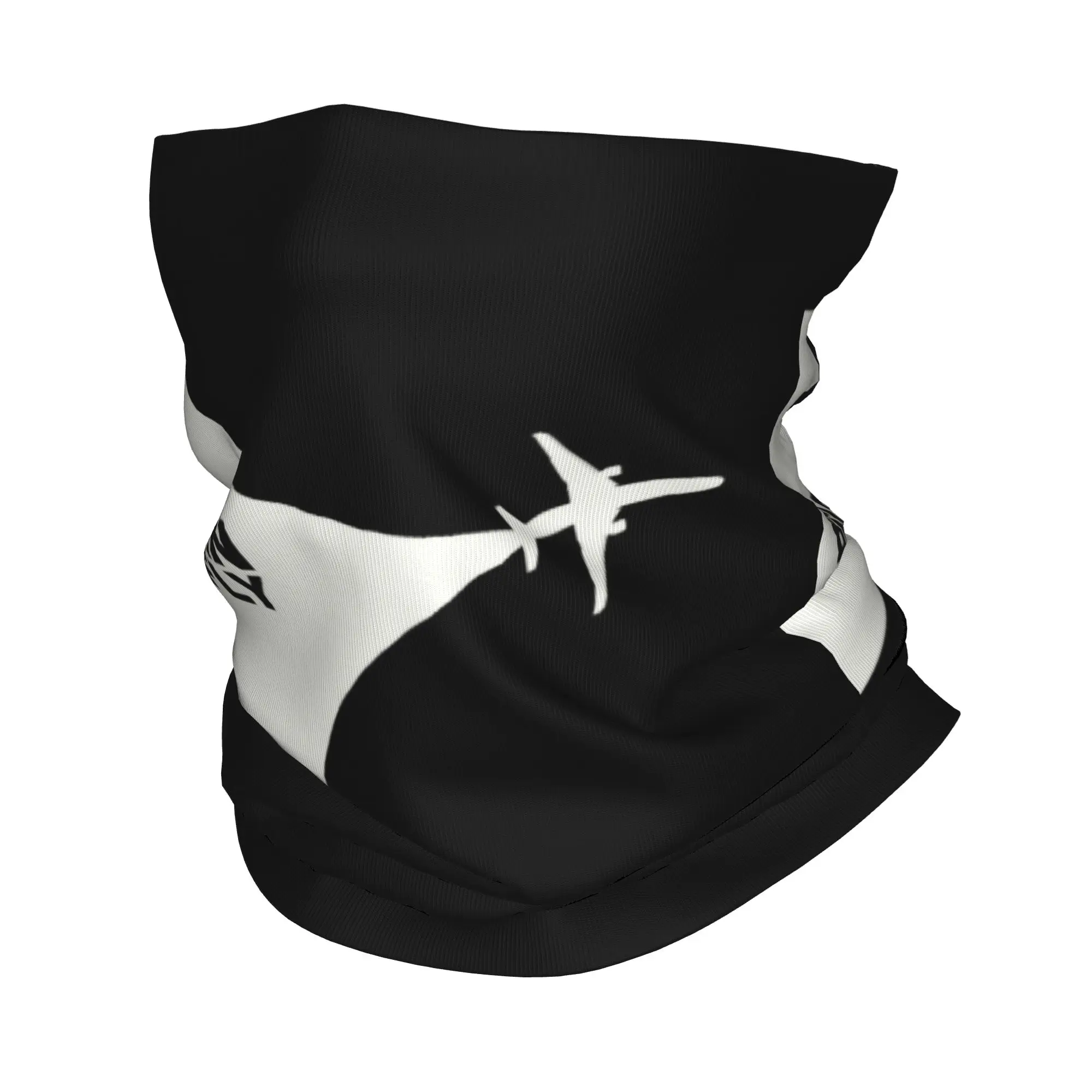 

Custom Born To Fly Plane Winter Headband Neck Warmer Men Women Hunting Tube Scarf Aviation Aviator Flight Pilot Face Bandana