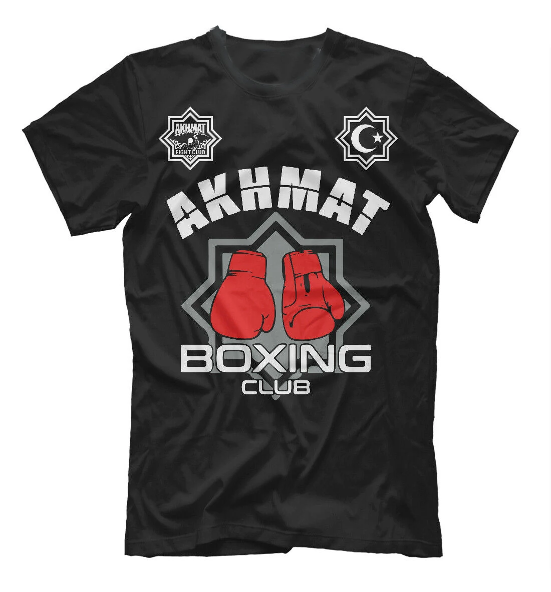 Akhmat Boxing Club Russia Sport Fight T-Shirt. Summer Cotton Short Sleeve O-Neck Mens T Shirt New S-3XL