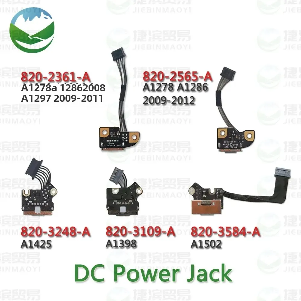 Original A1297 A1286 A1278 A1398 A1425 A1502 DC Power Jack Board For Macbook Pro 820-2361 820-2565-A 820-3109-A 820-3584-A