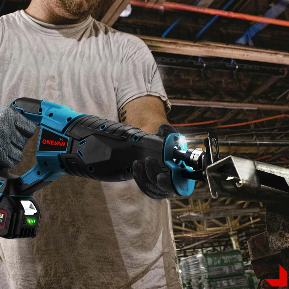 ONEVAN 3000W 10000SPM Elektrische Säbelsäge Elektrische Kettensäge Säbelsäge Tragbare Cordless Power Tool Für Makita 18v Batterie