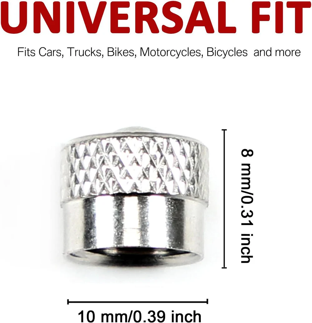 12Pcs 타이어 밸브 스템 캡, 고무 가스켓이있는 프리미엄 금속 황동 밸브 스템 캡, 타이어 밸브 방진 커버