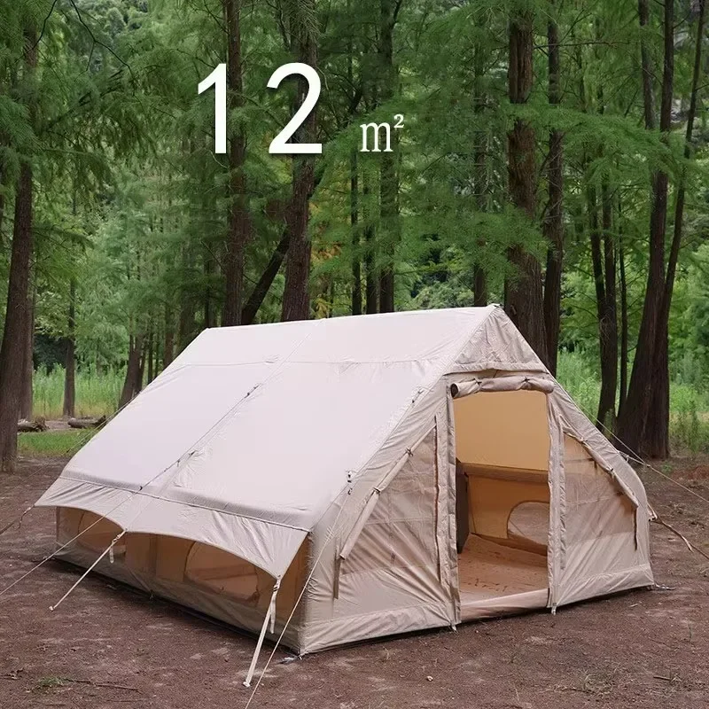 

3 * 4m easy setting outdoor waterproof Oxford inflatable camping with pump travel tent