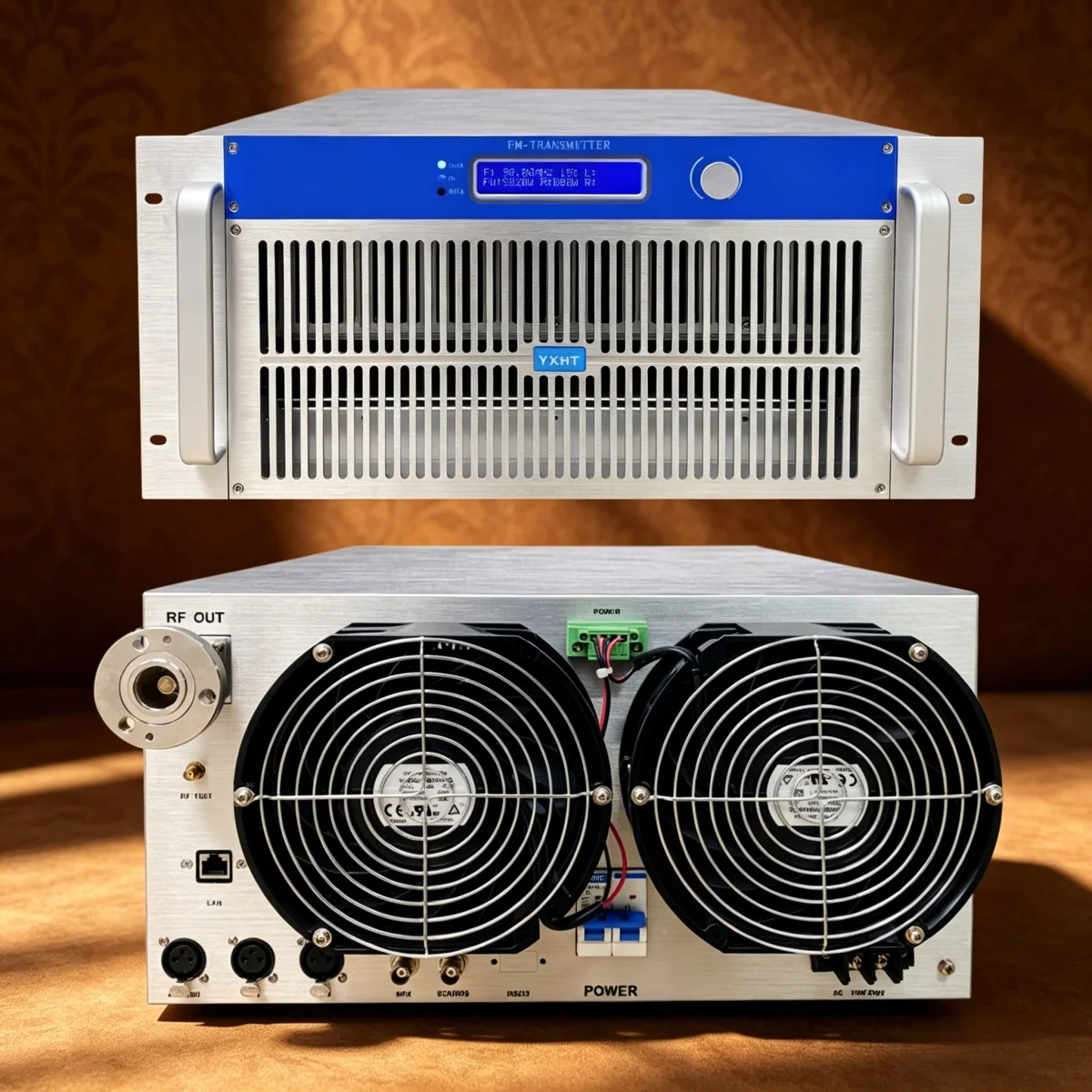 Community YXHT-1, 6KW(6000W) FM Transmitter, Public Event Broadcast, PLL FM, High SNR, Forced Air Cooling