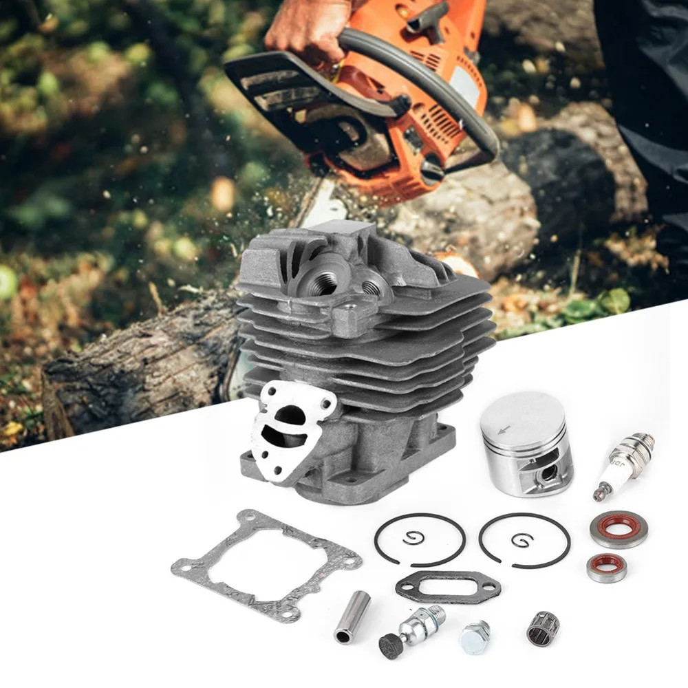 Durable Grey Cylinder Piston Kit Metal Compact Piston Gasket Kit Easy to Install Chainsaw Piston Kit for MS261
