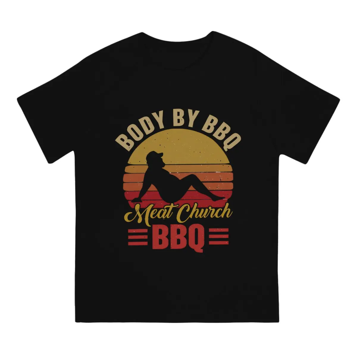 Body  Vintage Meat Casual Polyester TShirt Barbecue BBQ Style Tops Leisure T Shirt Male Tee