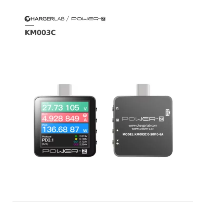 ChargerLAB Power-Z KM003C USB PD3.1 Protocol 48V Range Dual Type-C Tester
