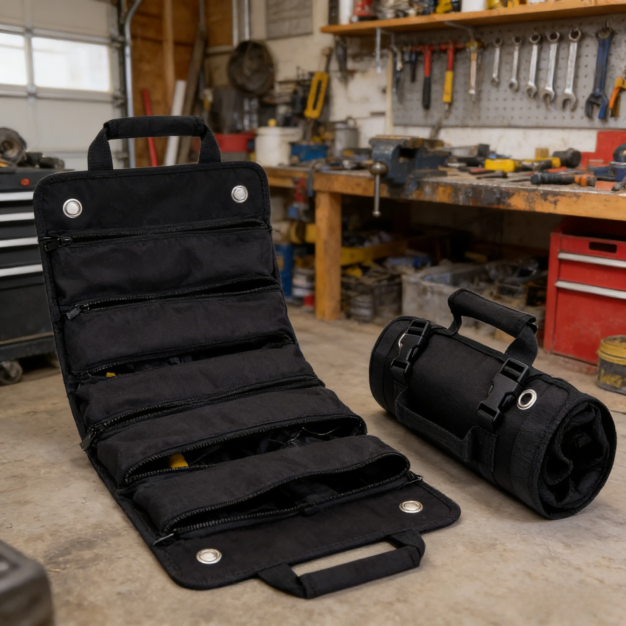 

Органайзеры для инструментов - Маленькая сумка для инструментов со съемными отделениями, прочная складная сумка-органайзер для инструментов с 6 отделениями для инструментов, сумка для электроинструментов