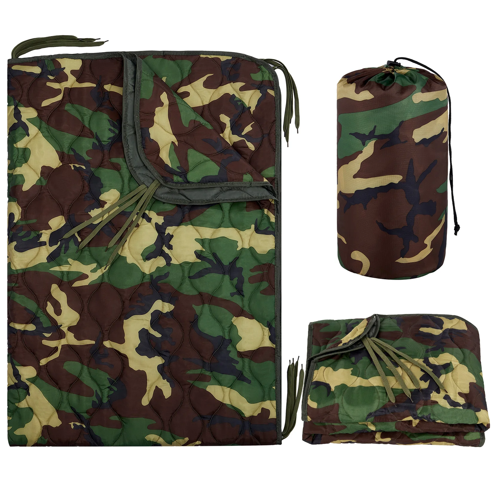 Outdoor Hunting Blanket - Camouflage Camping Blanket, 78.7