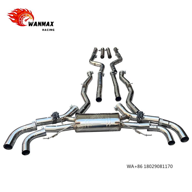 

Выхлопная система Valvetronic из нержавеющей стали 304SS с глушителем Catback для BMW X5M F95 V8 4.4 2021 года