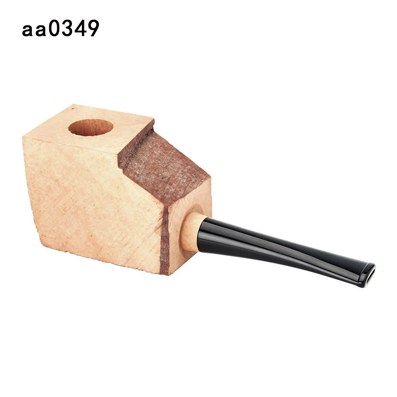 DIY Pipe Making Tobacco Pipe Special Use Briar Wood Block With Acrylic Mouthpiece And Four Types Choose Luxury Meaningful Gifts