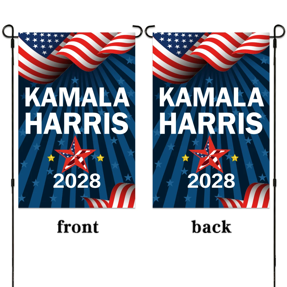 KAMALA HARRIS 2028 Blue 12x18 inch Garden Flag Banner Outdoor Decoration