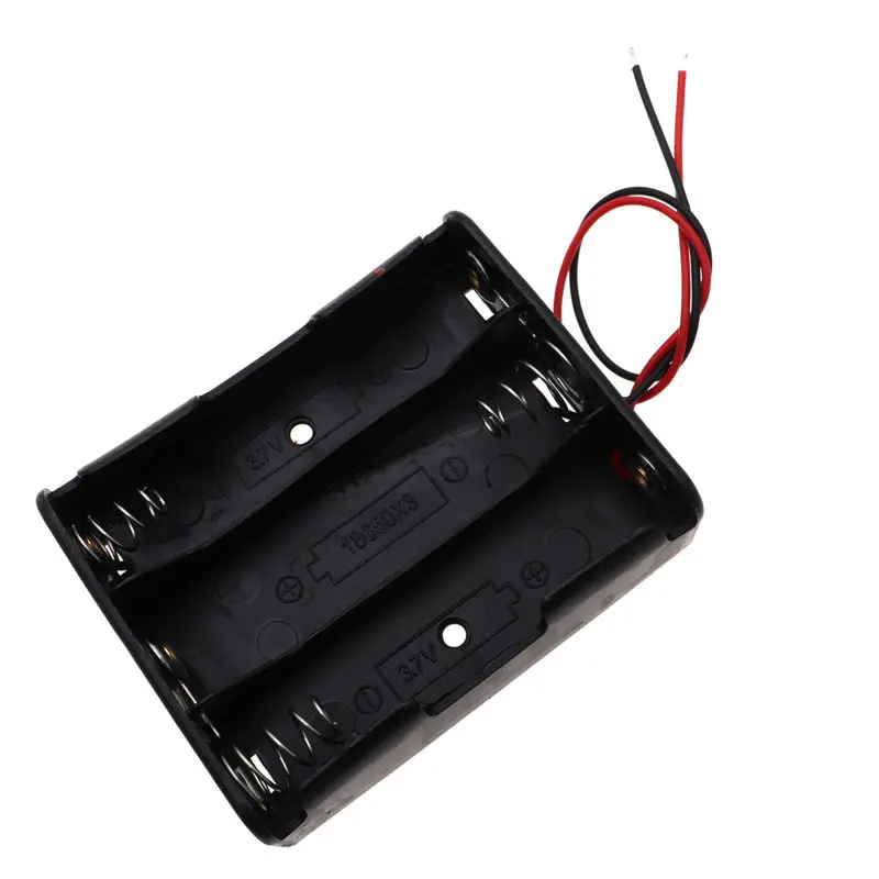 4pcs 18650 Battery Holder with Wire 3.7V/7.4V/11.1V/14.8V 1/2/3/4 18650 Holder Box for 18650 Battery with Connect Lead image 5