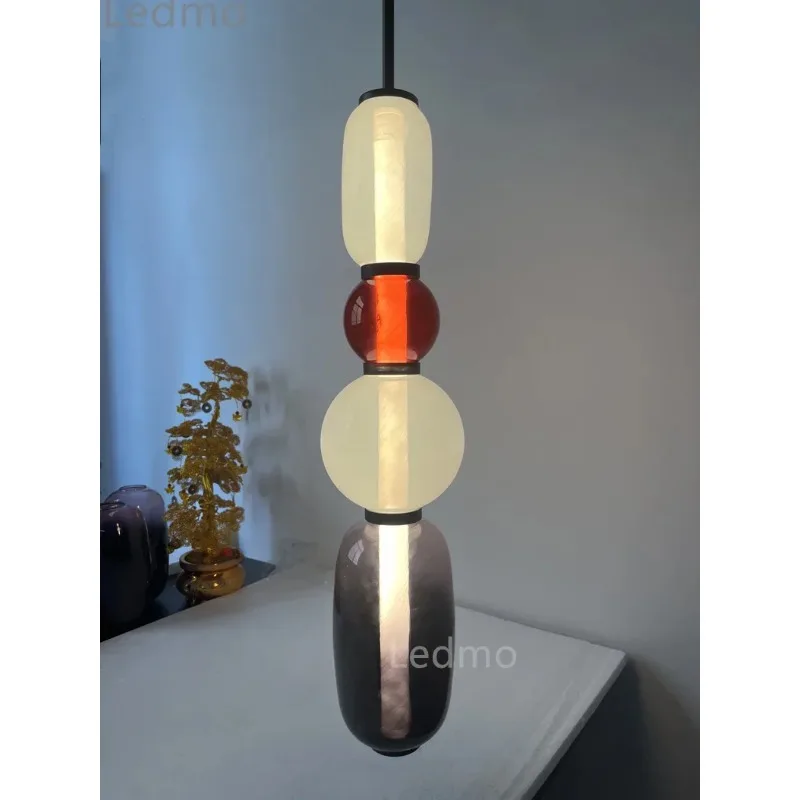 Imagem -06 - Pendurado Candy Glass Pendant Light Teto Suspensão Lâmpada Itália Design Candelabro para Loft Living Sala de Jantar Perto do Original