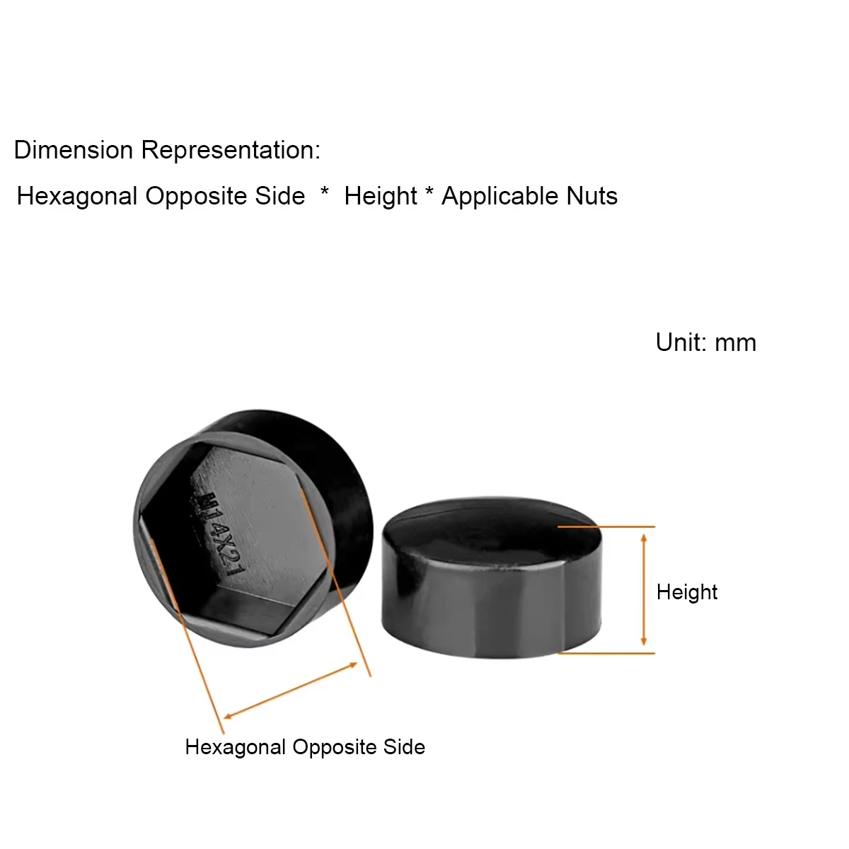 Hexagonal Nut Flat Head Plastic Protective Cap External Hexagonal Screw Low Head Decorative Cap Dust-Proof Cover M4 M5 M6~M30