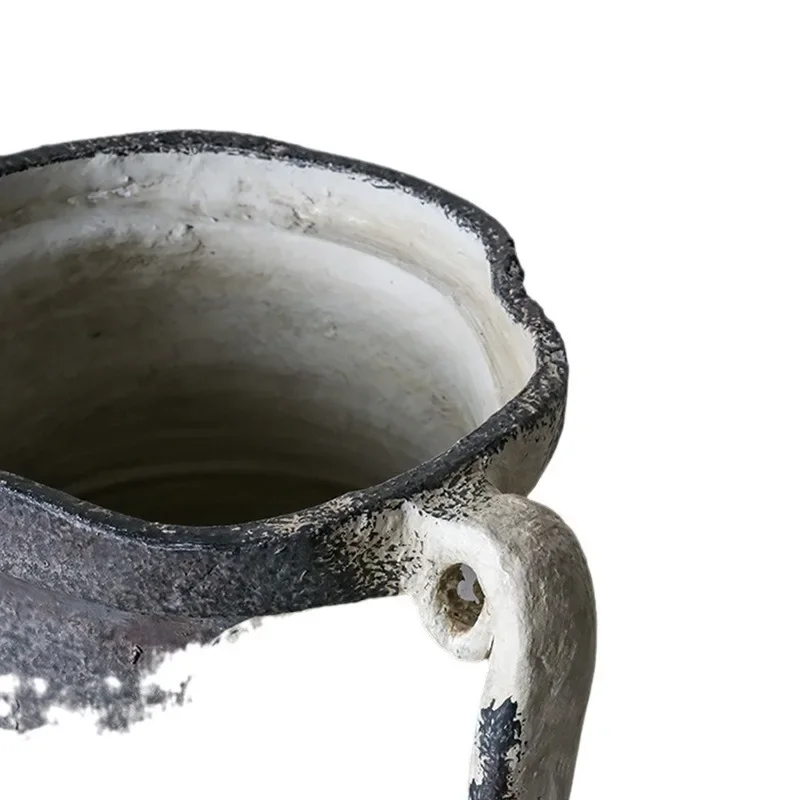 

Modern wabi sabi floor-to-ceiling vase ornament, large model room dining table coffee table vase