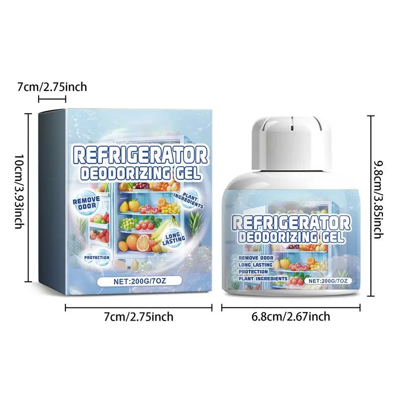 Refrigerator Deodorizer Effective Refrigerator Odor Eliminator Air Freshener Long Lasting Refrigerator Air Purifiers Gel For