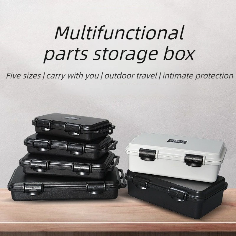 

Plastic Tool Case Small Parts Carrying Case Waterproof Electronic Component Protection Box Outdoor Portable Hardware Storage Box