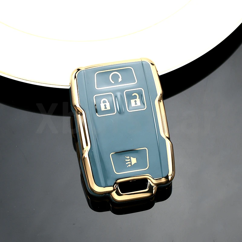 4 Buttons TPU Car Key Case for Chevrolet SUBURBAN Saboban GMC Sierra Canyon Colorado Silverado Auto Shell Full Cover Accessories