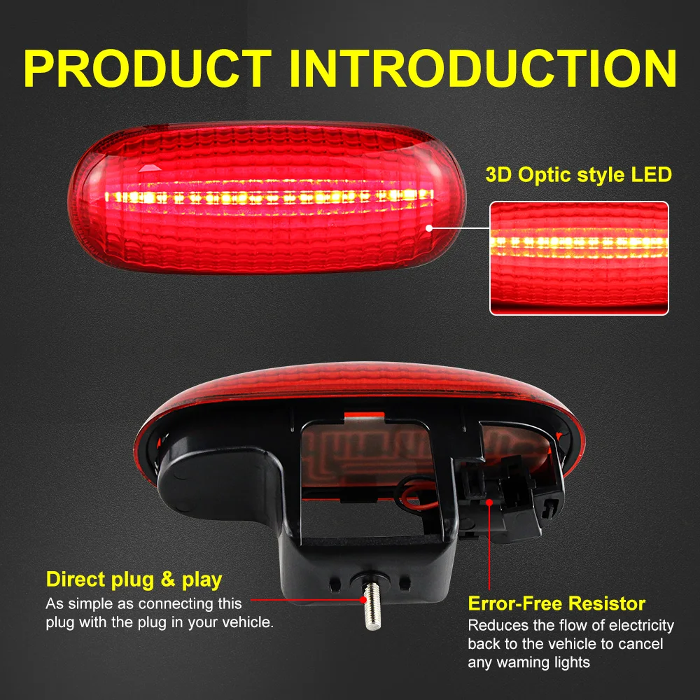 ضوء الفرامل الثالث LED لرينو كانجو I ترافيك FL JL ماستر لأوبل فيفارو موفانو لنيسان بريماستار X83 Interstar X70 فان