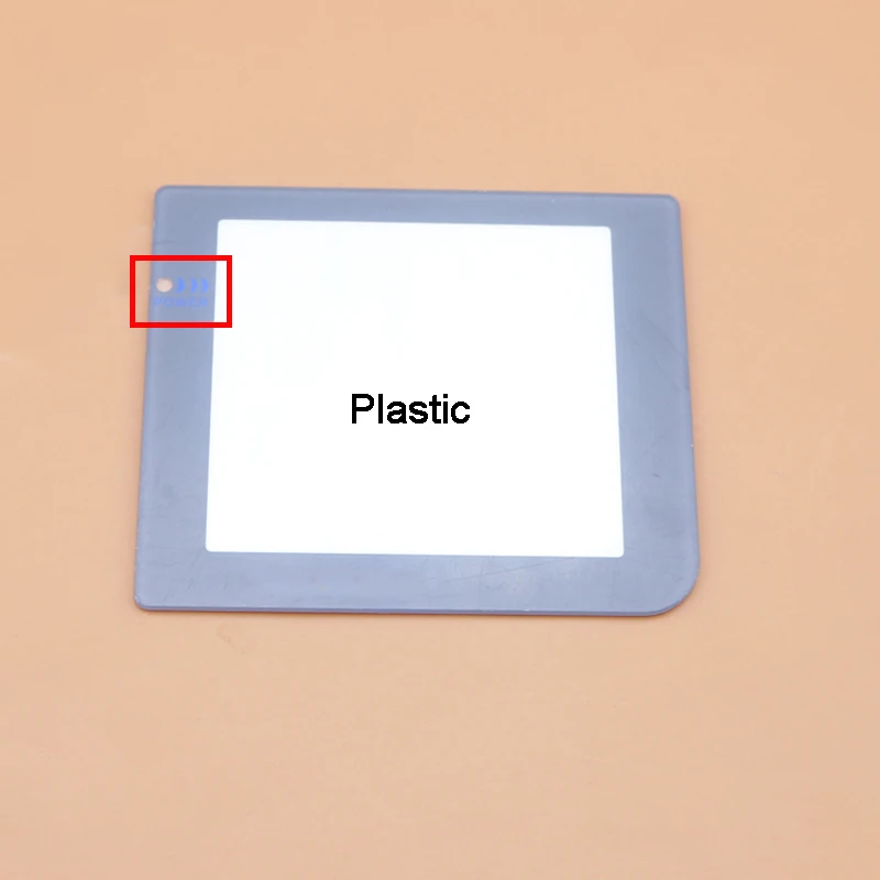 1PC Plastic & Glass Screen Lens Silver Without Light Lamp Hole For GBP Screen Lens Cover Display Plastic Glass Screen Mirror