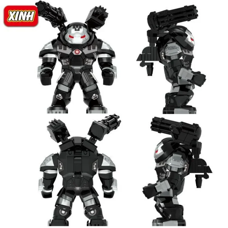 Marvel Mini Building Block Figurine Superhero Hulk Iron Man Mecha Assembled Building Block Figurine Toy Children's Birthday Gift