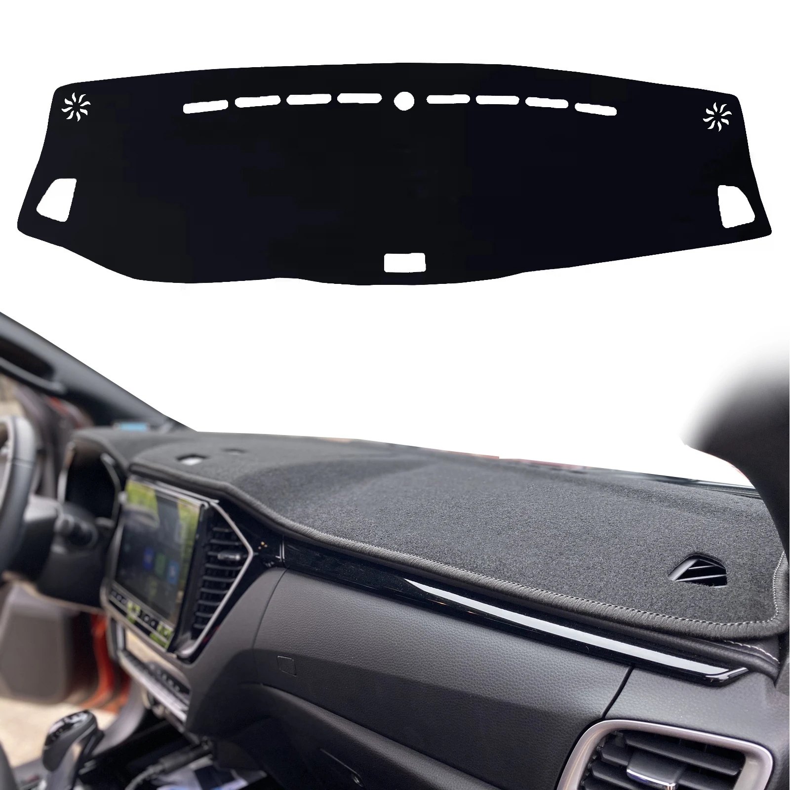 

for Isuzu D-Max DMax D Max 2021 2022 2023 Dashmat Dash Mat Anti-Slip Sunshade Protective Carpet Accessories Dashboard Cover Pad