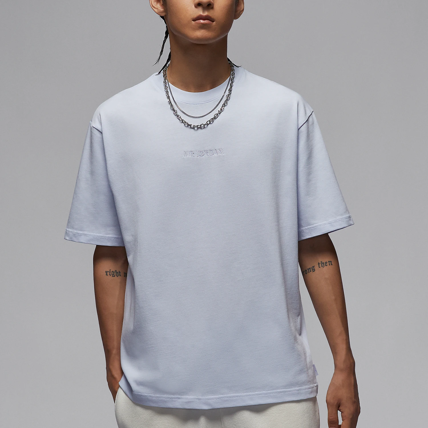 

Nike genuine JORDAN Men's Simple Embroidered Casual Sport T-Shirt HF3448-085