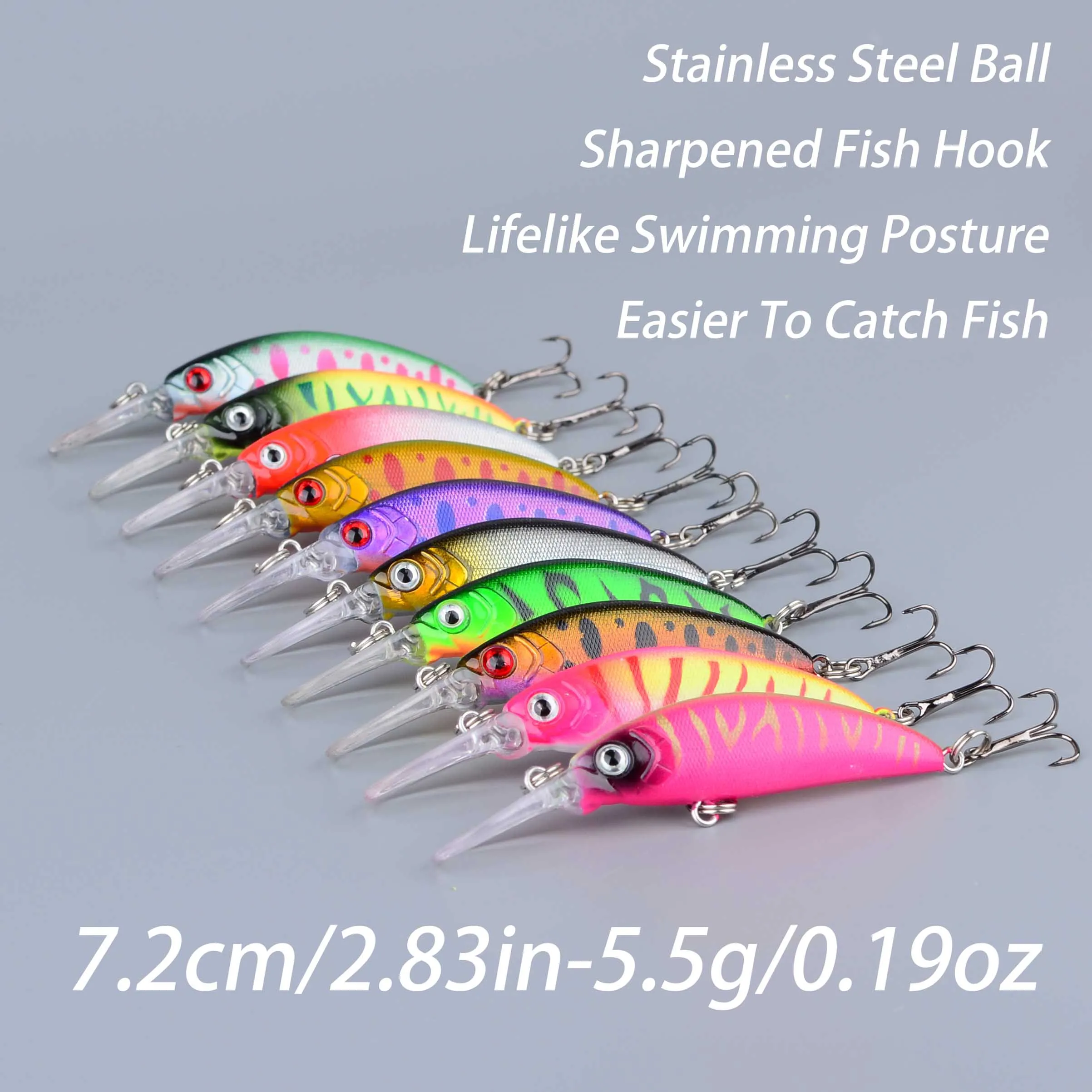 Suspending Minnow Fish Bait Jerkbait 5.5g Trout Bass Lure Saltwater Twitch Jerk Retrieve Artificial Hard Baits fishing lures