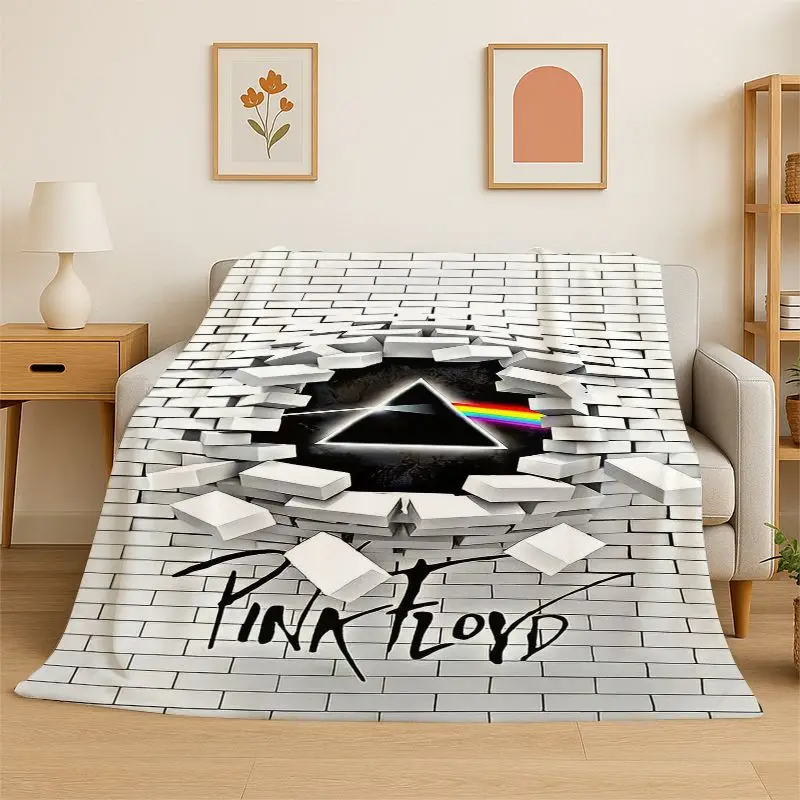 New Music Pink F-Floyd Rock Band Flannel Throw Blanket,Warm Cozy Blanket for Bed,Sofa,Couch,Bedroom,Living Room,Office,Camping