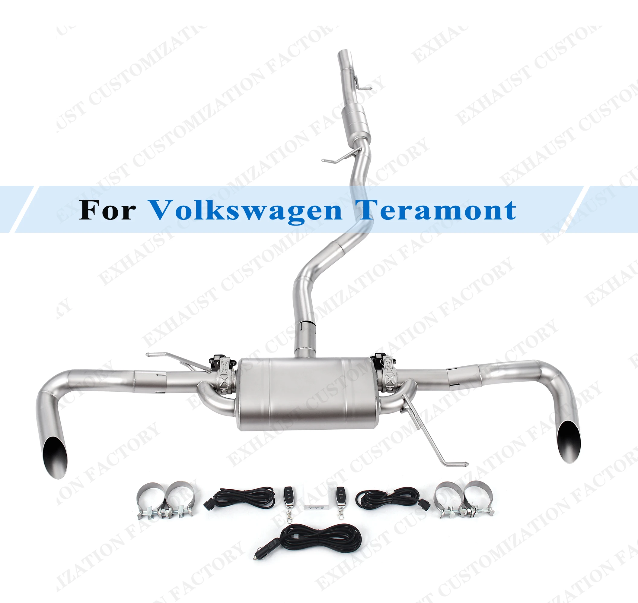 

For Volkswagen Teramont 380TSI 2.0T Catback Exhaust System Performance Valvetronic Exhaust Electric Vacuum Valve Customizable