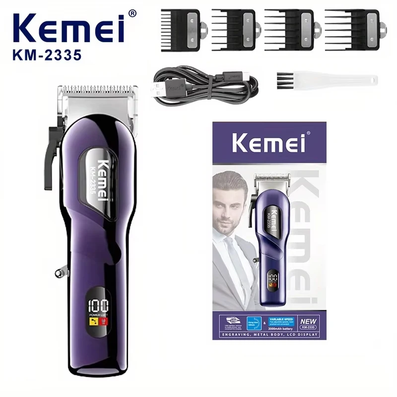 KEMEI km-2335 Usb Rechargeable Trimmer Electric Hair Clippers Professional Cordless Hair Clippers For Hair And Beauty