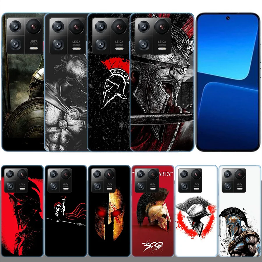 S-Spartan Clear Luxury For Xiaomi Mi 13 12 12T Pro 11 Ultra 11T 11i 10 10T 9 9T 8 Lite 6X 5X A3 CC9E A2 A1 Phone Cover Case TPU