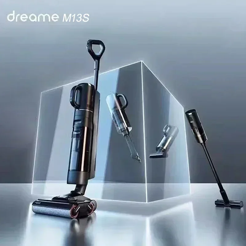 DREAME M13S Scrubbing Cleaning Machine Dual Roller Brush Self-cleaning Hot Drying Smart Home Floor Vacuum Cleaner Scrubber