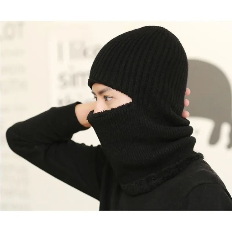 غطاء رأس للدراجة الإلكترونية شتوي دافئ - للجنسين، مقاوم للرياح، مقاوم للبرد، غطاء للرقبة/الوجه #4