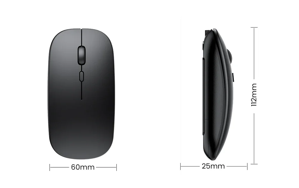Rechargeable Bluetooth Mouse Wireless Mouse Bluetooth Computer Silent Mause Ergonomic Mini Mouse 2.4Ghz Optical Mice For PC