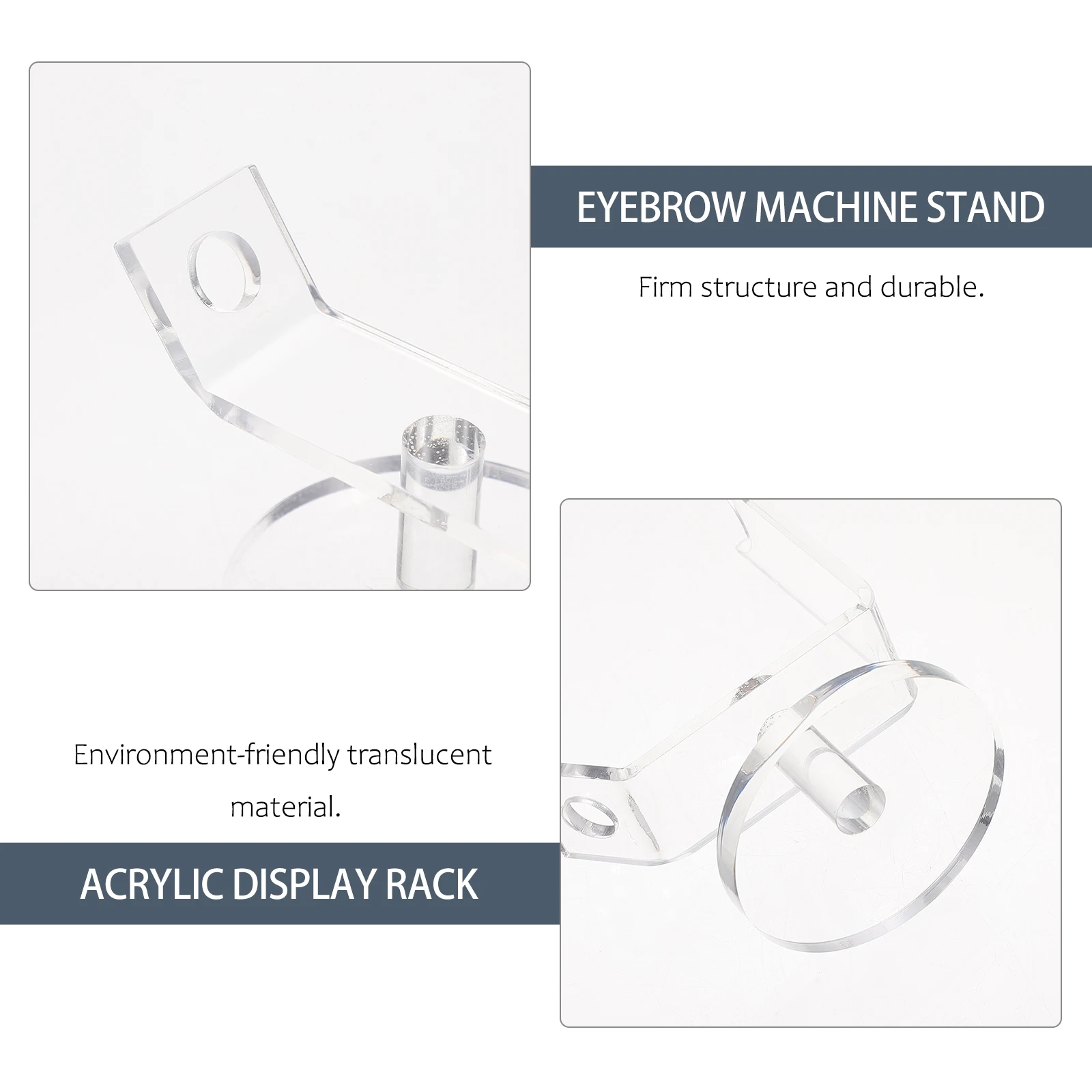 

Acrylic Display Stand For Tattoo Machine Eyebrow Pens Multi-Functional Desktop Storage Rack Transparent Durable Solid Decoration
