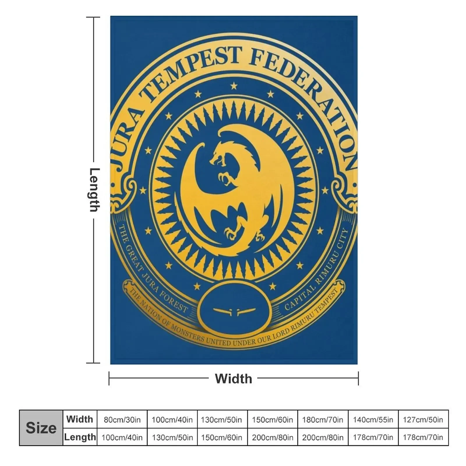 Jura Tempest Federation Seal Throw Blanket funny gift Summer Beddings blankets ands Blankets