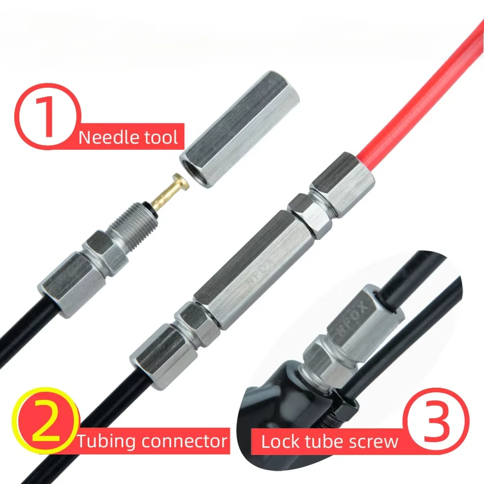 

Electric Bicycle Scooter Hydraulic Brake Connector Tool Hydraulic Hose Extension Lock Pipe Screw Maintenance Repair Accessory