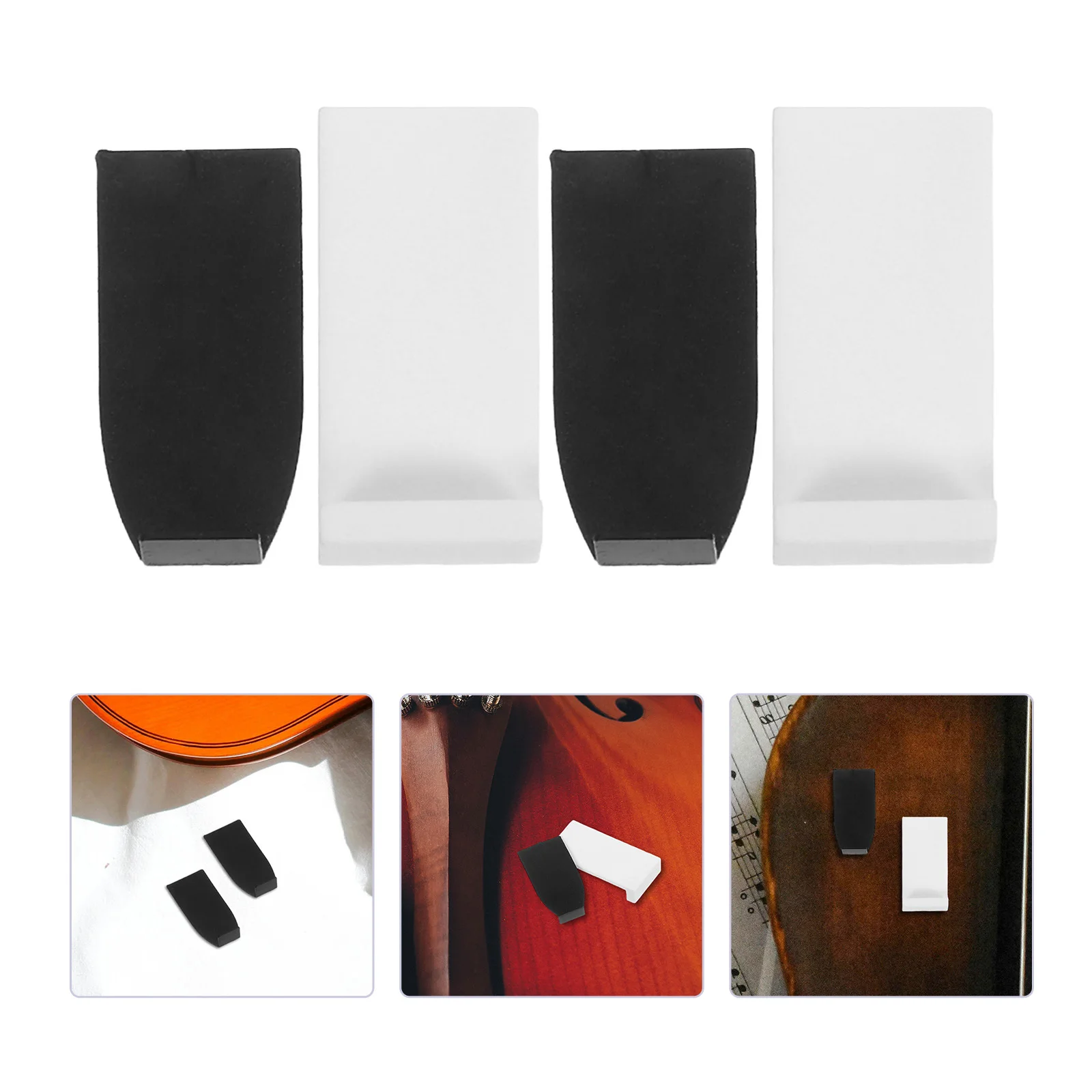 

4 Pcs Violin Bow Accessories Tap Replacement Part Plastic Repair Viola Fittings Tips