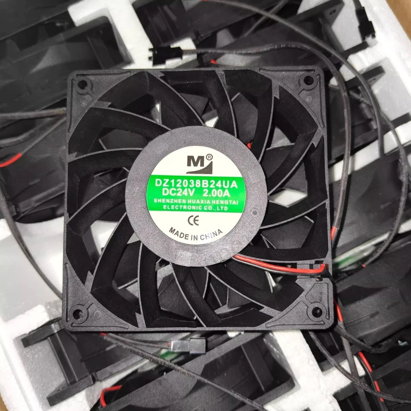 S+   DZ12038B24UA 120mm 24V 2.00A High Airflow Cooling Fan, Dual Ball Bearing, 12X12