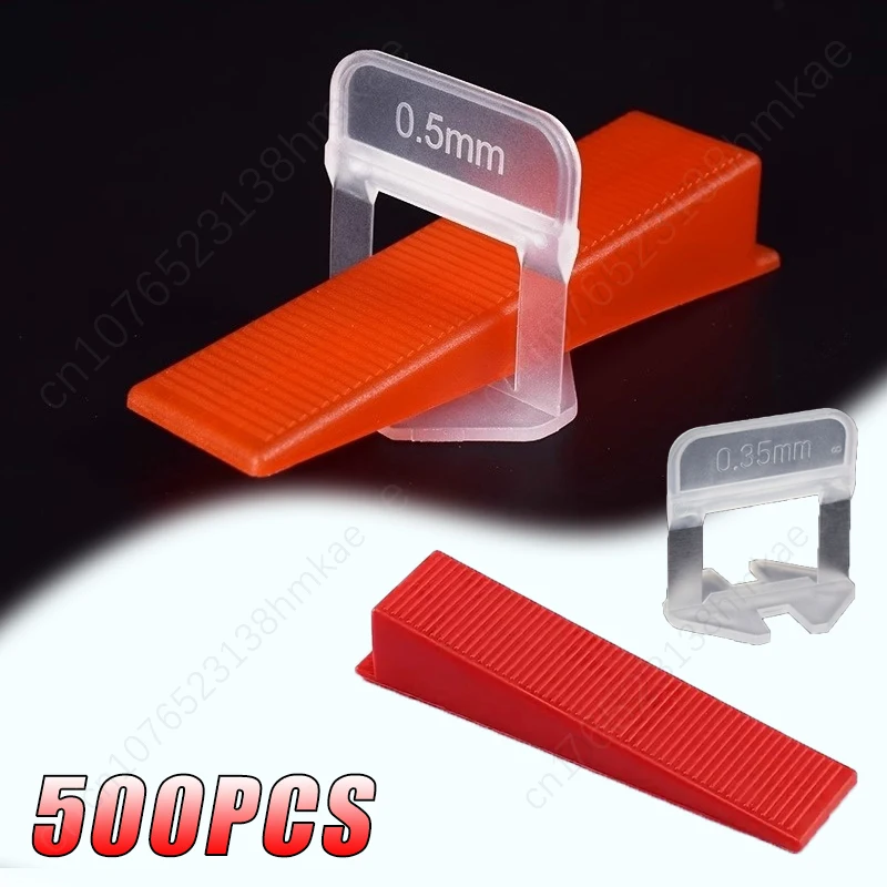 Tile Leveler Auxiliary Cross Card Floor Tiling Tile Leveler Leaving Seam Card Base 0.35mm0.5mm Leveler Base Construction Tools