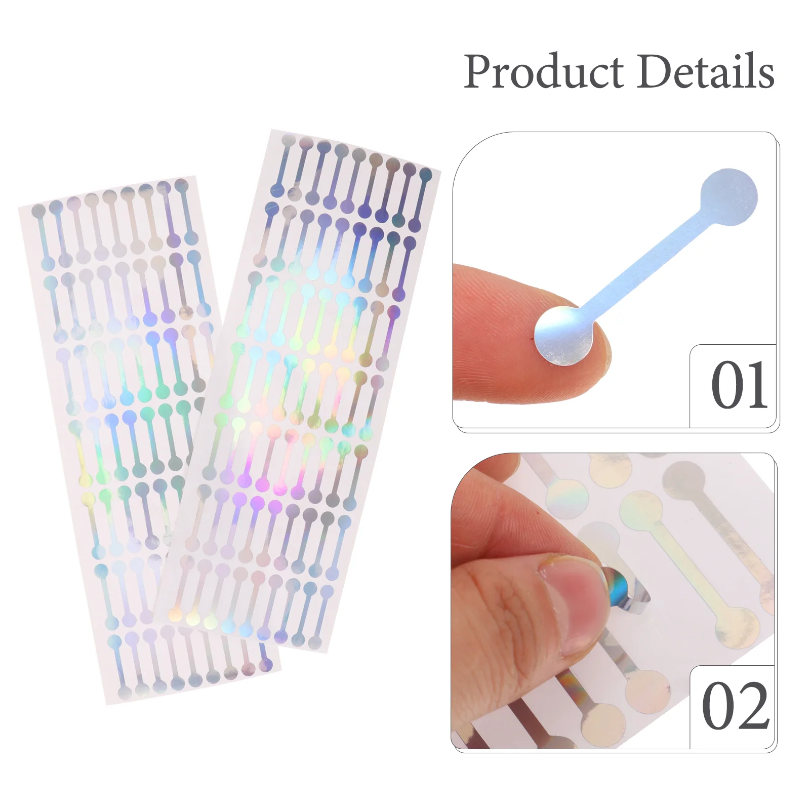 500 Pcs Sealing Stickers Strip Shape Labels Markers Tamper Evident for Boxes Number Decals Bottle