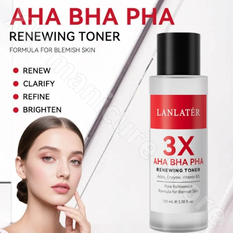 AHA BHA Essence Water Gentle Exfoliation Brightening Oil Control Moisturizing Delicate Skin Fruit Acid Toner 100ml