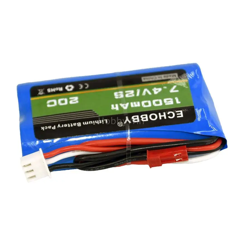 7.4V 2S 1500mAh 20C Lithium Battery Discharge Rate 20C for RC Racing Car Truck Speed Boat