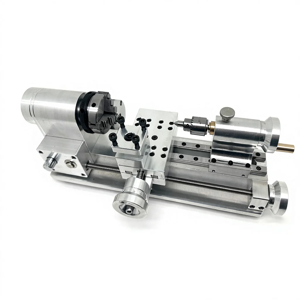 DIY Mini Lathe Metal Small Desktop Machinist Model Scientific Experiment Engineering Equipment 36x21x12cm Exquisite
