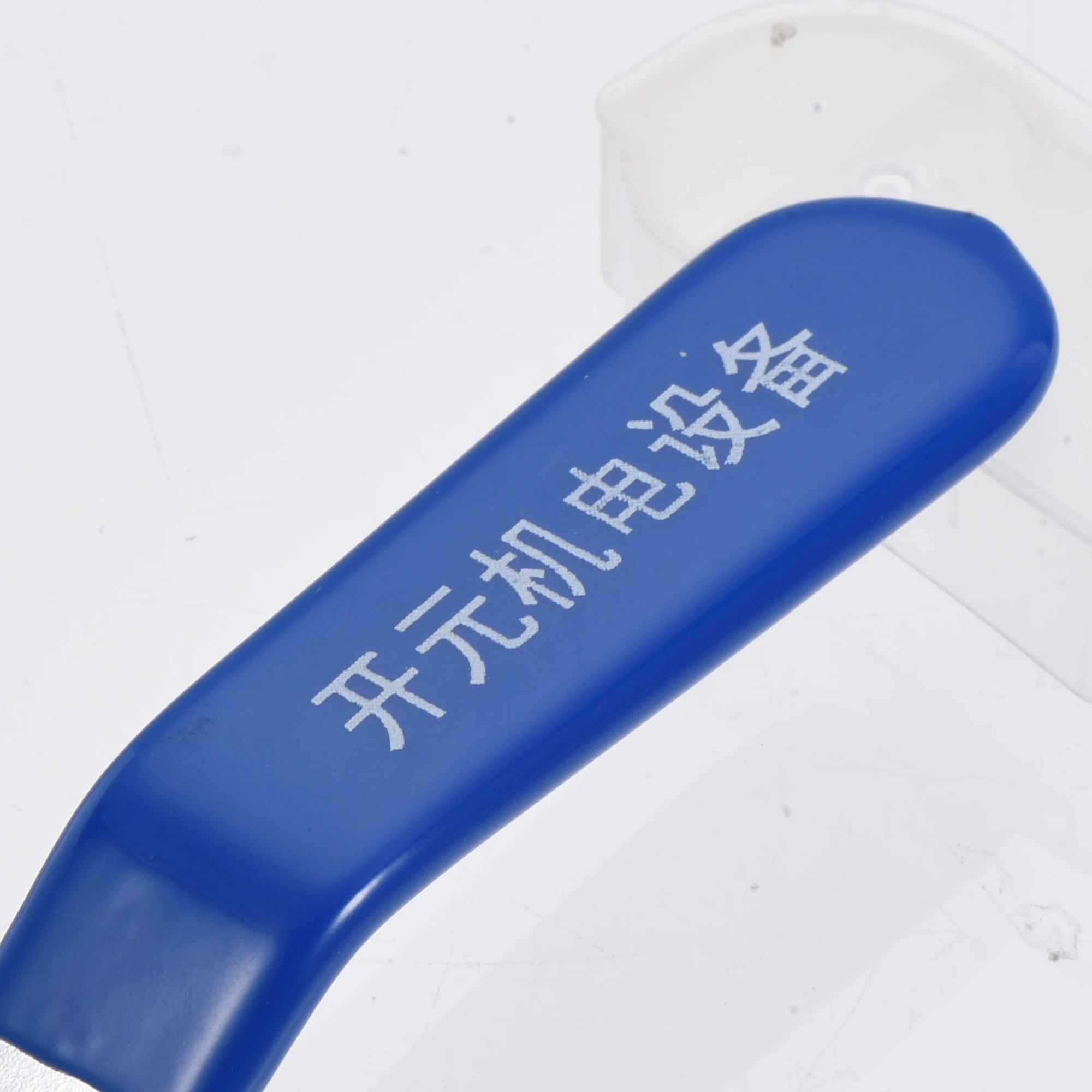 2 pezzi maniglia valvola maniglia leva ferro cromato sostituzione 180 gradi con impugnatura in plastica blu per valvola a sfera DN20
